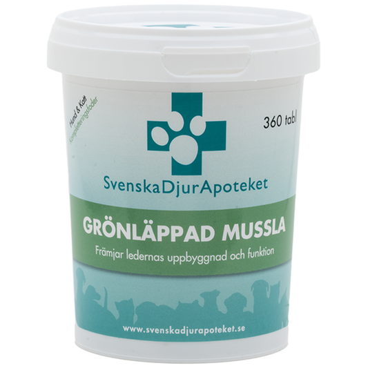 Svenska DjurApoteket | Grønlæbet Musling 360tab