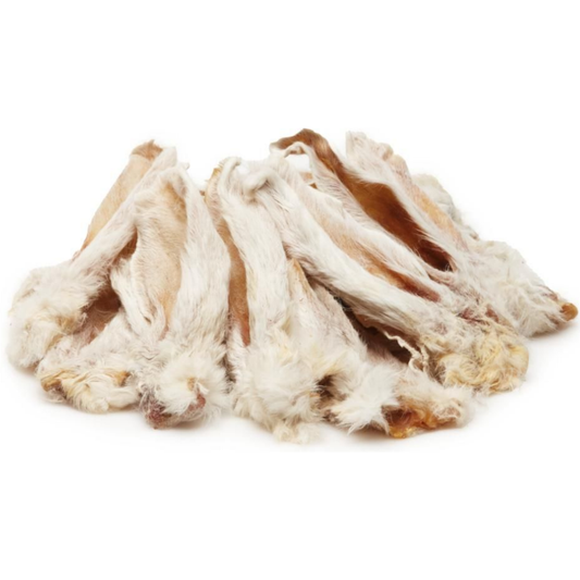 Natural Dog Chews | Kaninøre m. hår 500g