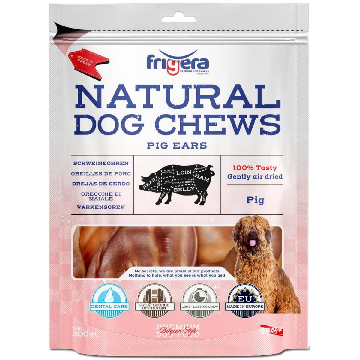 Natural Dog Chews | Griseører 200g