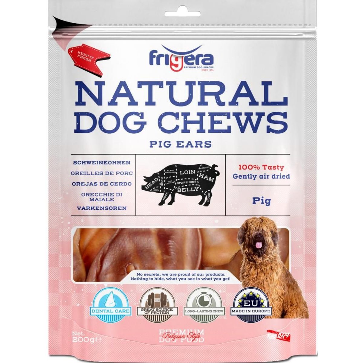 Natural Dog Chews | Griseører 400g