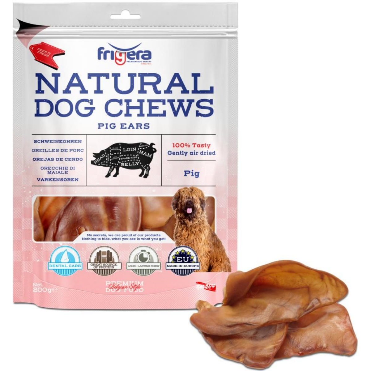 Natural Dog Chews | Griseører 400g