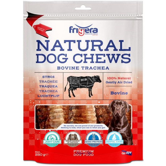 Natural Dog Chews | Okseluftrør 250g