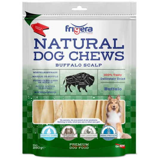 Natural Dog Chews | Bøffel Hovedbund