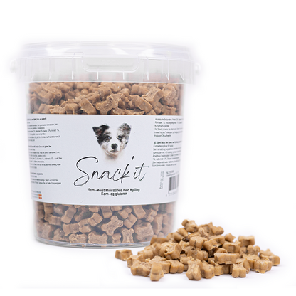 Snack'it | Semi-Moist Mini Bones m. Kylling